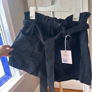 LC Lauren Conrad Black Linen Shorts - never worn